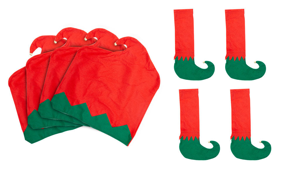 8pc Elf Table Leg And Chair Cover Set In Opp Bag W Header