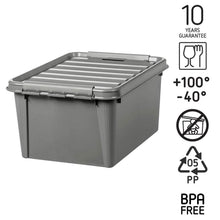 Load image into Gallery viewer, Orthex SmartStore Plastic All Purpose Storage Grey Box, Recycled 31 - 32L