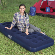 Load image into Gallery viewer, Bestway Pavillo Flocked Blow Up Inflatable Airbed Camping Mattress 185x76x22cm
