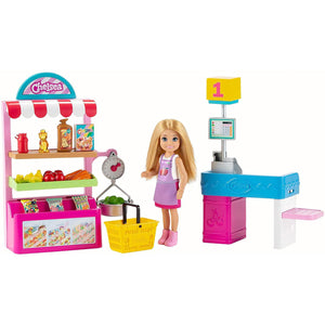 Barbie Chelsea Supermarket Playset with Doll and Accessories