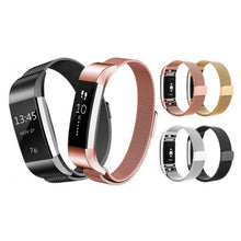 Load image into Gallery viewer, AQ Fitbit Alta Milanese Replacement Straps Alta- Black