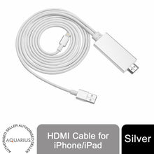 Load image into Gallery viewer, Aquarius Full HD Support HDMI Connector Cable for Phone/Pad Silver