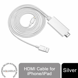 Aquarius Full HD Support HDMI Connector Cable for Phone/Pad Silver