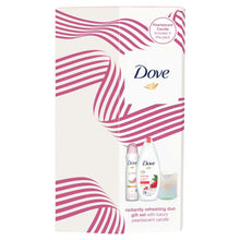 Load image into Gallery viewer, Dove Radiantly Refreshing Gift Set Present For Women, Girls, Mum, Bath &amp; Candles