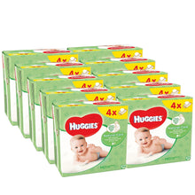 Load image into Gallery viewer, 10x Huggies Natural Care Baby Wipes with Skin Loving Natural Fibres, 4 Pack