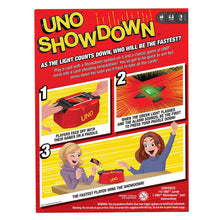 Load image into Gallery viewer, Mattel Games Uno Showdown Family Card Game Accommodates 2-10 players