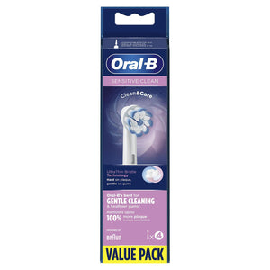 4xOral-B FlossAction, CrossAction, 3D White or Sensi Clean Toothbrush RefillHead