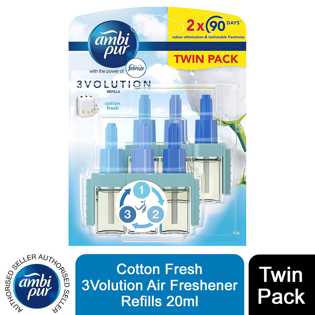 Ambi Pur 3Volution Twin Pack Air Freshener Plug-in Refill Lasting