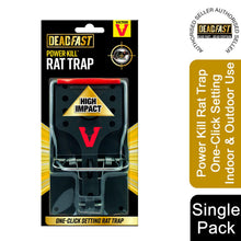 Load image into Gallery viewer, Deadfast Power Kill Rat Trap One-Click Setting Indoor &amp; Outdoor Use Single