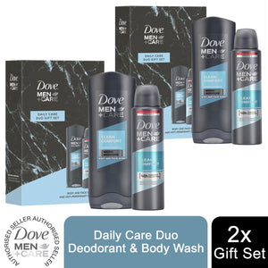 Dove Men+Care Daily Care Duo Gift Set - Deodorant & Body Wash for Boys & Dads