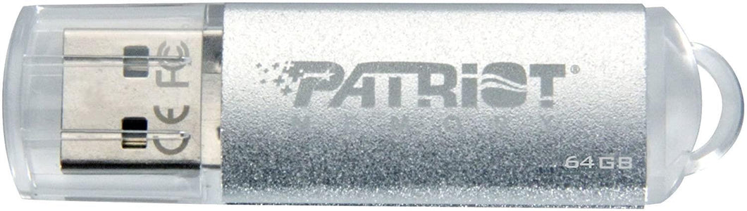 Patriot 64GB Pulse Series USB 2.0 Flash Drive - PSF64GXPPUSB (64GB Silver)