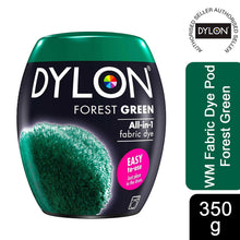 Load image into Gallery viewer, DYLON Washing Machine Fabric Dye Pod, Forest Green, 1pk of 350g