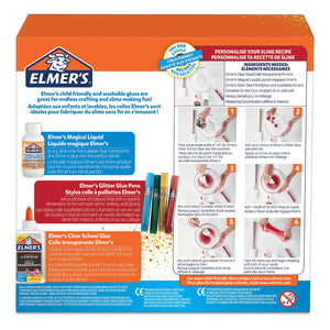 Elmer's Slime Starter Kit Glue with 8 Pc Clear,Glitter GluePens & MagicalLiquid
