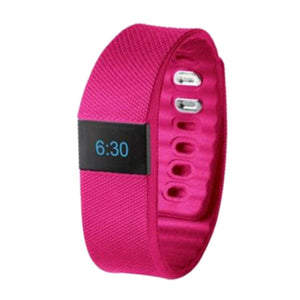 Tw64s Bas-Tek Pulse Activity Fitness Tracker Watch With Heart Rate Monitor Pink
