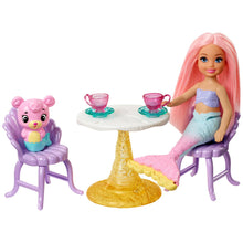 Load image into Gallery viewer, Barbie® Dreamtopia Chelsea Mermaid Doll, Merbear Figure and Playground Playset