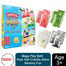 Load image into Gallery viewer, Zimpli Kids Mega Play Bath Pack Geli Crackle Slime Sensory Fun