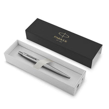 Load image into Gallery viewer, Parker Jotter Ballpoint Pen Stainless Steel Blue Ink Medium Nib Gift Box