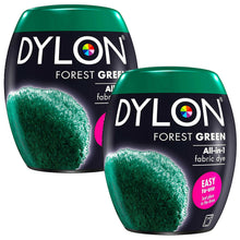 Load image into Gallery viewer, DYLON Washing Machine Fabric Dye Pod, Forest Green, 2 Packs of 350g