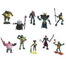 Load image into Gallery viewer, Rise Of The Teenage Mutant 6cm Tall Ninja Turtles Mini Figures Party Pack