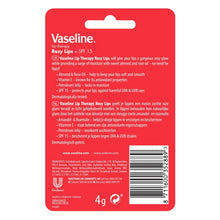 Load image into Gallery viewer, 3x4g Vaseline Lip Therapy+SPF15 PetroleumJelly Stick - Aloe/Original/Cocoa/Rosy