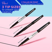 Load image into Gallery viewer, Paper Mate Flair Felt Tip Bold, Medium &amp; Ultra-Fine Pens, Assorted, Pack of 20