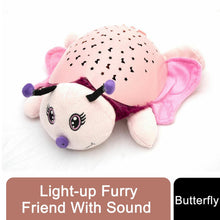 Load image into Gallery viewer, Light-up Furry Friend With Sound - Butterfly, Christmas Gift