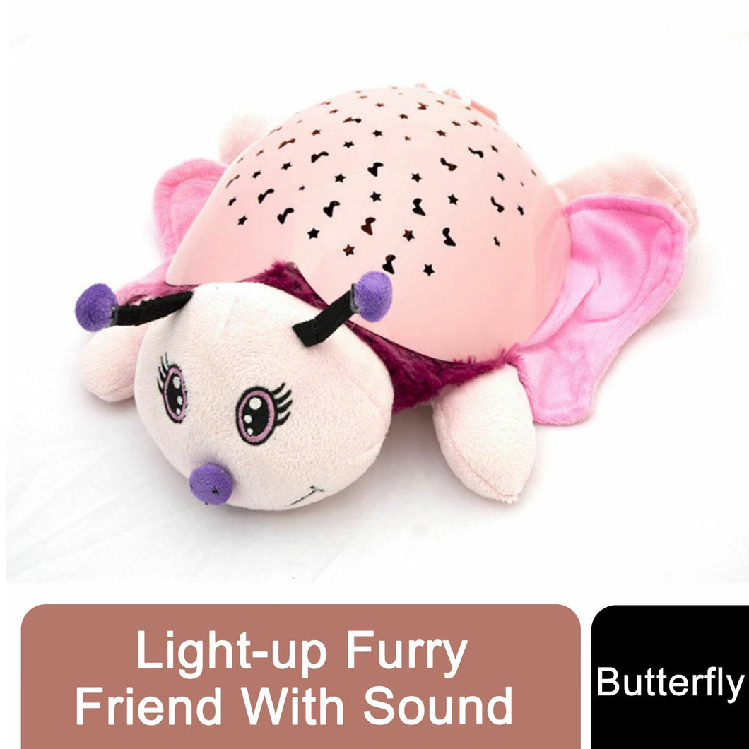 Light-up Furry Friend With Sound - Butterfly, Christmas Gift