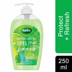 3pk of 250ml Radox Anti-Bac or Feel Ready Hand wash