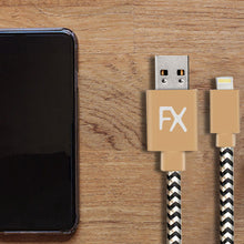 Load image into Gallery viewer, Aquarius 3m Phone Lightning Nylon USB Wire Braided Cable, Tiger
