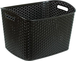 CURVER My Style-Emily Basket, Rattan, Dark Brown, 35 x 25 x 10 cm