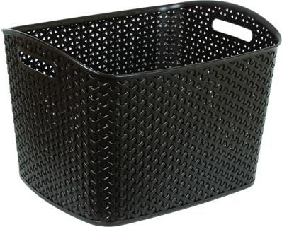 CURVER My Style-Emily Basket, Rattan, Dark Brown, 35 x 25 x 10 cm