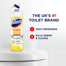 Load image into Gallery viewer, 6x Domestos Power Fresh Antibacterial Toilet Cleaner Citrus Fresh, 700 ml