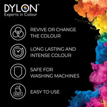 Load image into Gallery viewer, DYLON Wash &amp; Dye Fabric Dye, Intesne Black, 1 Pack of 350g