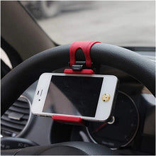 Load image into Gallery viewer, Car Steering Wheel Mobile Phone Holder for All Mobiles Pink