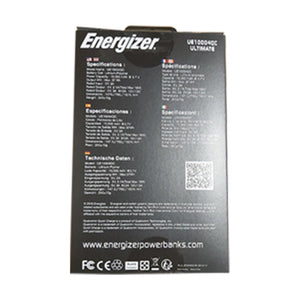 Energizer UE10004QC 10000mAh Ultimate Dual Power Bank QC 3.0 - White