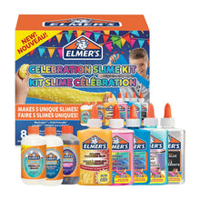 Load image into Gallery viewer, Elmer's Slime Kit Celebration 8 Assorted Magical Liquid Slime Activators &amp; Glues