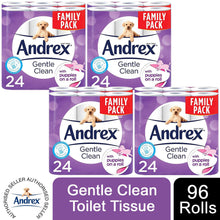 Load image into Gallery viewer, Andrex Toilet Roll Skin Kind, Gentle Clean, Classic or Supreme Quilts, 96 Rolls