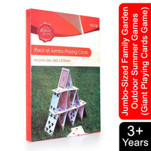 Load image into Gallery viewer, Jumbo-Sized Family Garden Outdoor Summer Games - Giant Playing Cards Game