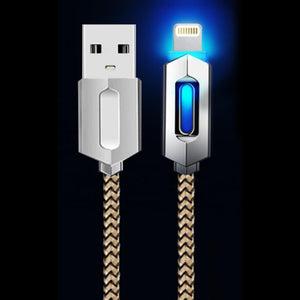 AQ Portable & Lightweight Light up 1 Metre Charge & Sync Cable Micro USB, Grey