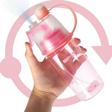 Load image into Gallery viewer, SportZ Leak Proof Travel Water Bottle with Spray Function - 400ml (Pink | Blue | Green)