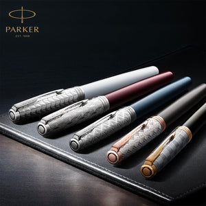 Parker Sonnet Rollerball Pen Black Gloss Finish Gold Trim Black Ink Gift Box