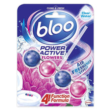 Load image into Gallery viewer, Bloo Power Active Toilet Rim Block Fresh Flowers with Anti-Limescale, 50g