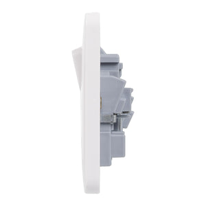 Schneider Lisse Moulded Switched 2 Gang 1 Power Socket 13A GGBL3020 White 5 Pack