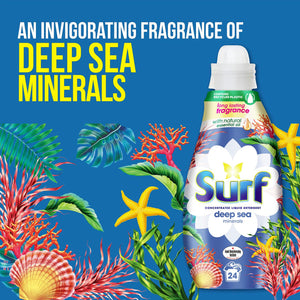4x or 8x (96W or 192W) Surf Long Lasting Fragrance Liquid Detergent 24W, 648ml