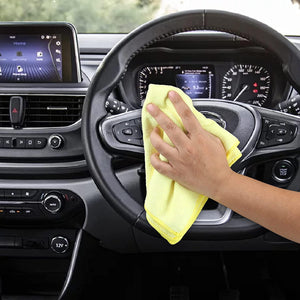 Eazee 2 Clean Super Soft Large Microfiber Cleaning Cloth, Assorted Colour