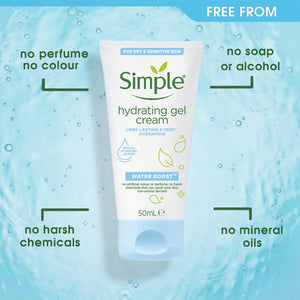 Simple Water Boost Hydrating Gel Cream, 50ml