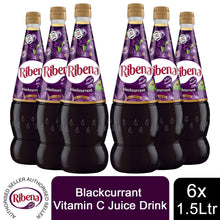 Load image into Gallery viewer, Ribena Concentrate Squash Blackcurrant Vitamin C Juice Drink 1.5 Litre, 6 Pack