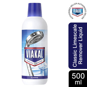 1 of Each Viakal Classic & 3in1 Anti-Bacterial Limescale Remover Liquid, 500ml