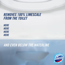 Load image into Gallery viewer, Domestos Zero Limescale Toilet Descaler Removes 100% Limescal 750 ml, 3 Pack