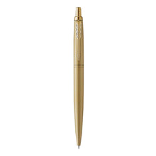 Load image into Gallery viewer, Parker Jotter Ballpoint Pen Matte Gold Medium Nib Blue Ink XL Gift Box